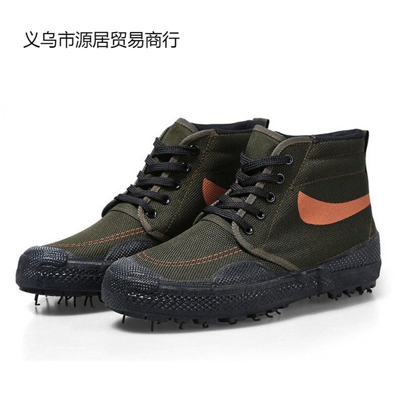Manufacturer High-Top Labor Protection Men'S And Women'S Rubber Shoes Non-Slip Wear-Resistant Rubber Shoes Construction Site Labor Shoes Mountaineering Running Rubber Shoes - Image 5